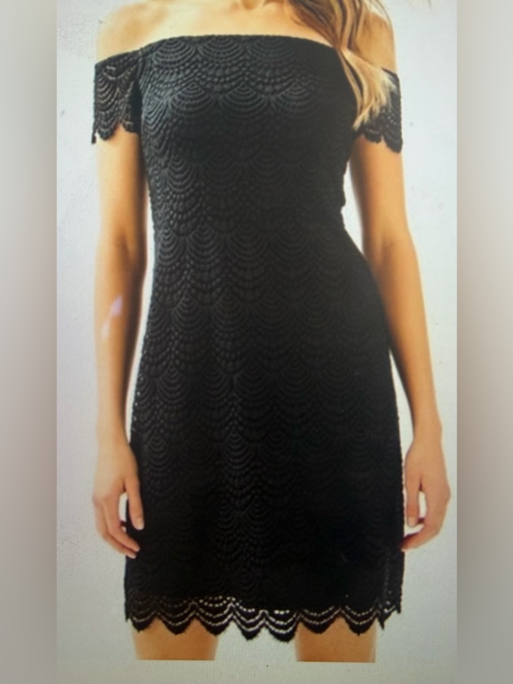 Lilly Pulitzer Jade Pace Overlay Dress in Onyx